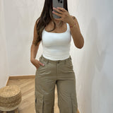 Pantalon cargo k-way [ taupe ]