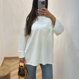 T-shirt manche longue [ blanc ]