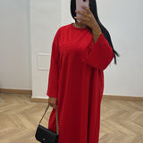 Robe t shirt poche [rouge]