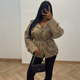 Veste capuche Paula [taupe]