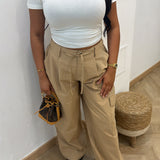 Pantalon cargo [ camel ]