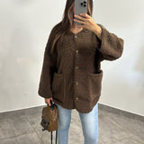 Veste moumoute [ marron ]