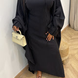 Robe ceintré [ noir ]