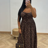 Robe flore [marron]