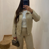 Ensemble col [ beige ]
