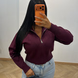 Gilet Camille [prune]