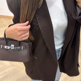 Blazer surpiqûre [ marron ]