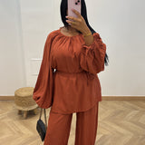 Ensemble khira ceinture [terracota]