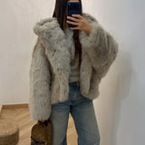 Manteau fourrure STACY [ beige ]