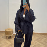 Ensemble kimono [bleu]