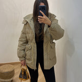 Doudoune ceintré [ beige ]