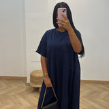 Robe poche [bleu marine]