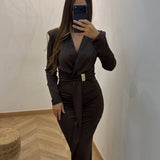 Robe MAYA [ marron ]