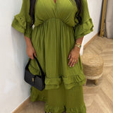 Robe NAJE [ vert olive ]