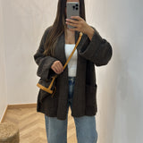 Gilet mi-long Cali [ marron ]
