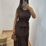Ensemble jupe Melina [ marron ]