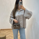 Chemise oversize [ taupe ]