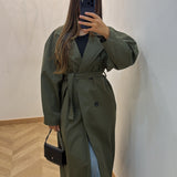 Trench manche bombé [ kaki ]