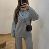 Ensemble col montant [ gris ]