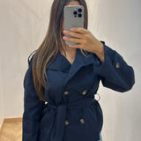 Trench court [ bleu nuit ]