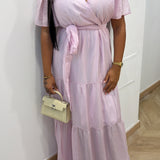 Robe DELYA [ rose ]