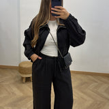 Ensemble matière légère [ noir ]