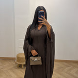 Robe ceintré [ marron ]