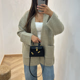 Gilet mi-long poche [ kaki ]