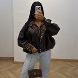 Veste simili [marron]