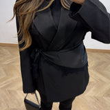 Foulard finition dentelle [ noir ]