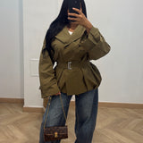 Manteau capuche Cécile [kaki]