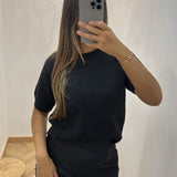 T-shirt maille [ noir ]