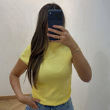 Pull en maille manche courte