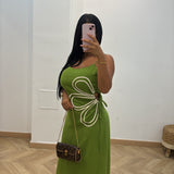 Robe tressie [vert]
