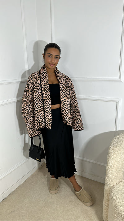 Veste à motif [ léopard ]
