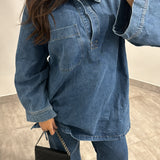 Ensemble oversize jean [ bleu ]