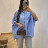 Chemise oversize cassy [ bleu ]