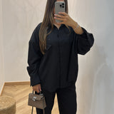 Ensemble chemise tailleur [ noir ]