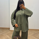 Ensemble jogg zip [kaki]