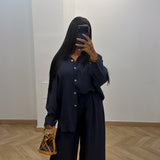 Ensemble LÉANA [ bleu marine ]