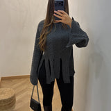 Pull à frange [ gris ]