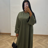Robe t shirt poche [kaki]