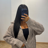 Gilet tressé [taupe]