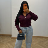 Gilet Camille [prune]