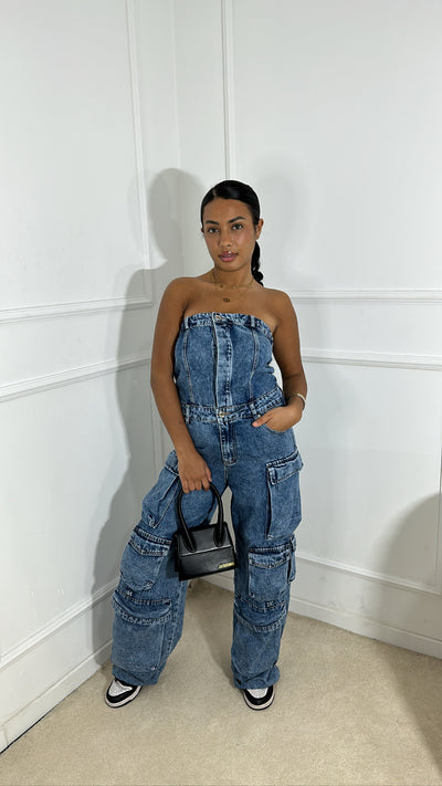 Combinaison cargo [ jean ]
