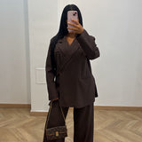 Ensemble tailleur [marron]