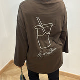 T shirt matcha [marron]