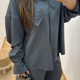 Ensemble chemise tailleur [ gris ]