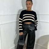 Pantalon cargo simili [ noir ]