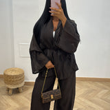 Ensemble kimono [marron]